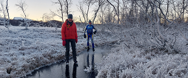 Harald Bhone på isen